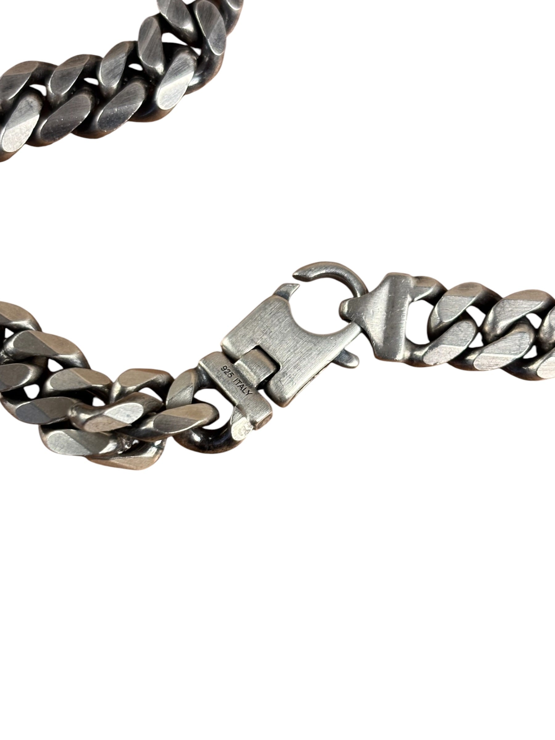 24 Inch .925 Sterling Sliver Cuban Necklace