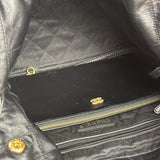Chanel Black Quilted Leather 22 Chain Hobo Bag 2021