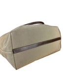 Prada Vintage Jacquard Logo Tote Brown