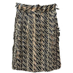 Loewe Gold/Black Multi-Layered Embroidered Ribbon Skirt