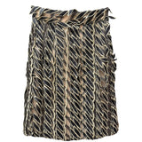 Loewe Gold/Black Multi-Layered Embroidered Ribbon Skirt