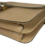Gucci Beige Leather Medium GG Dollar Chain Shoulder Bag