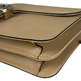 Gucci Beige Leather Medium GG Dollar Chain Shoulder Bag