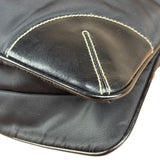Prada Black Tessuto Nylon Leather Trim Shoulder Bag