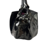 Loewe Black Patent Leather Anagram Glitter Nappa Aire Handbag