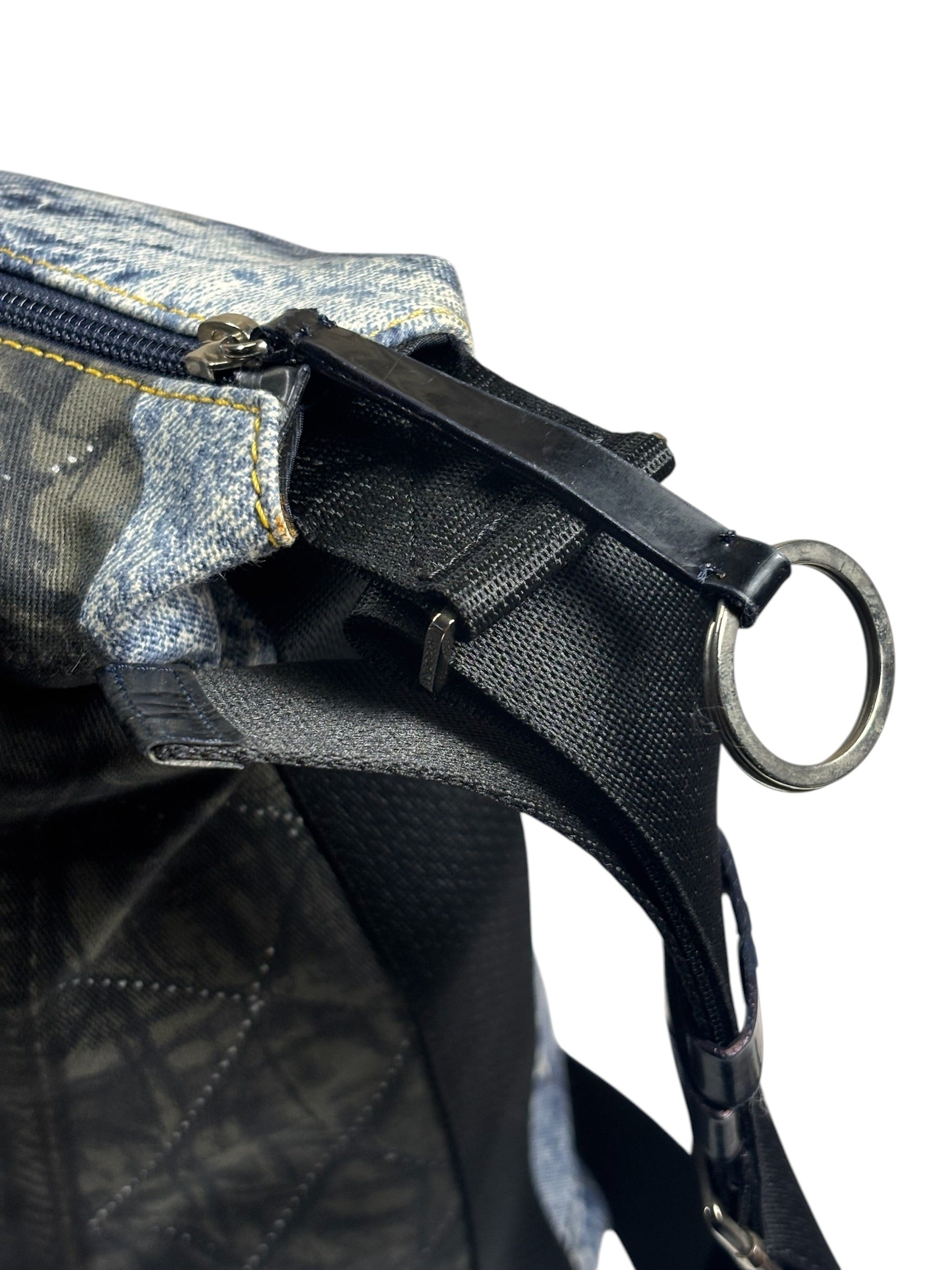 Christian Dior Denim Miss Diorelle Large Crossbody Bag