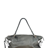Gucci Supple Gray Bamboo Bar Medium Shoulder Bag
