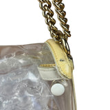 Chanel Yellow Clear PVC Classic Chain Flap Bag 2012