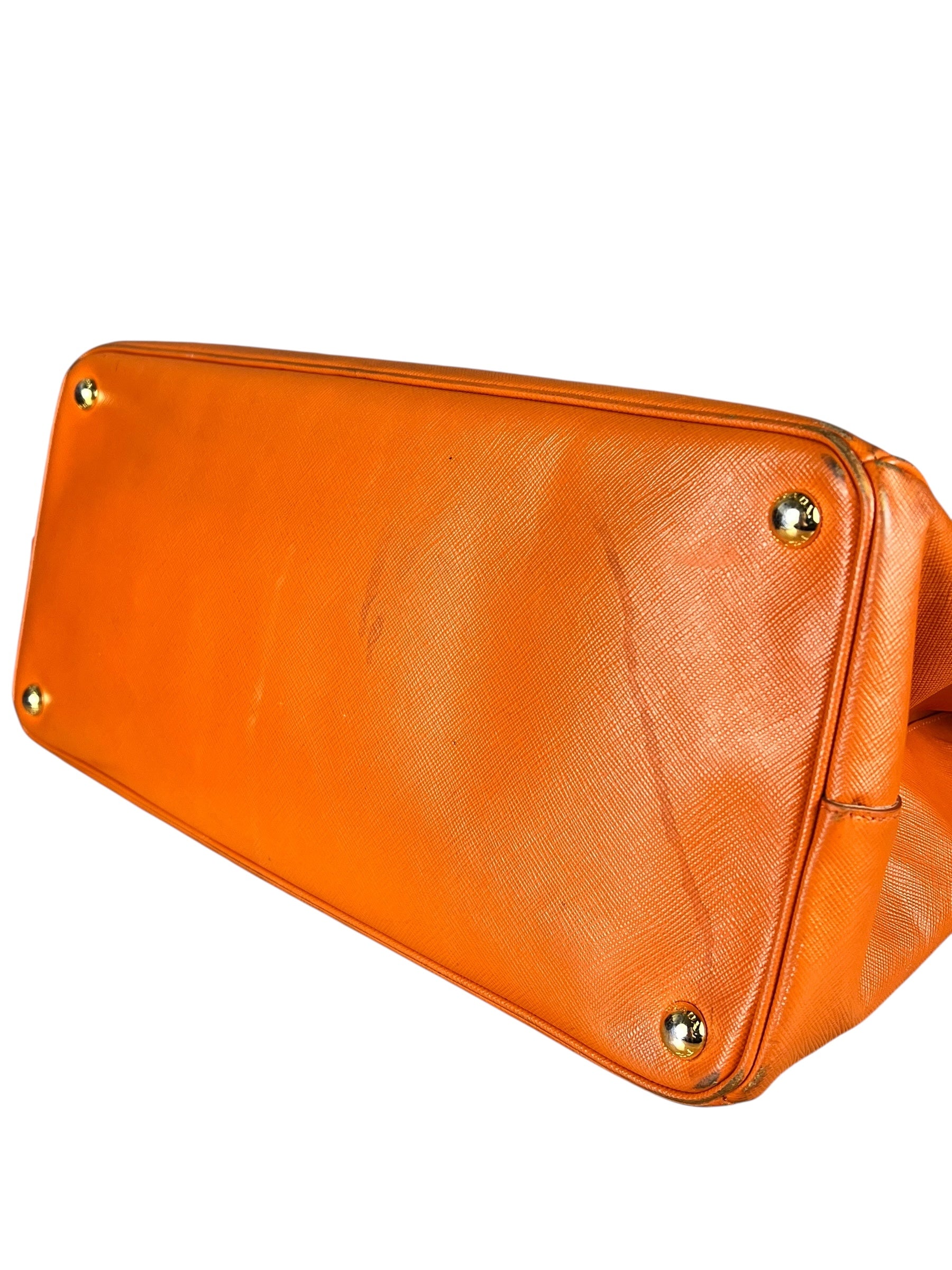 Prada Saffiano Lux Tote Orange