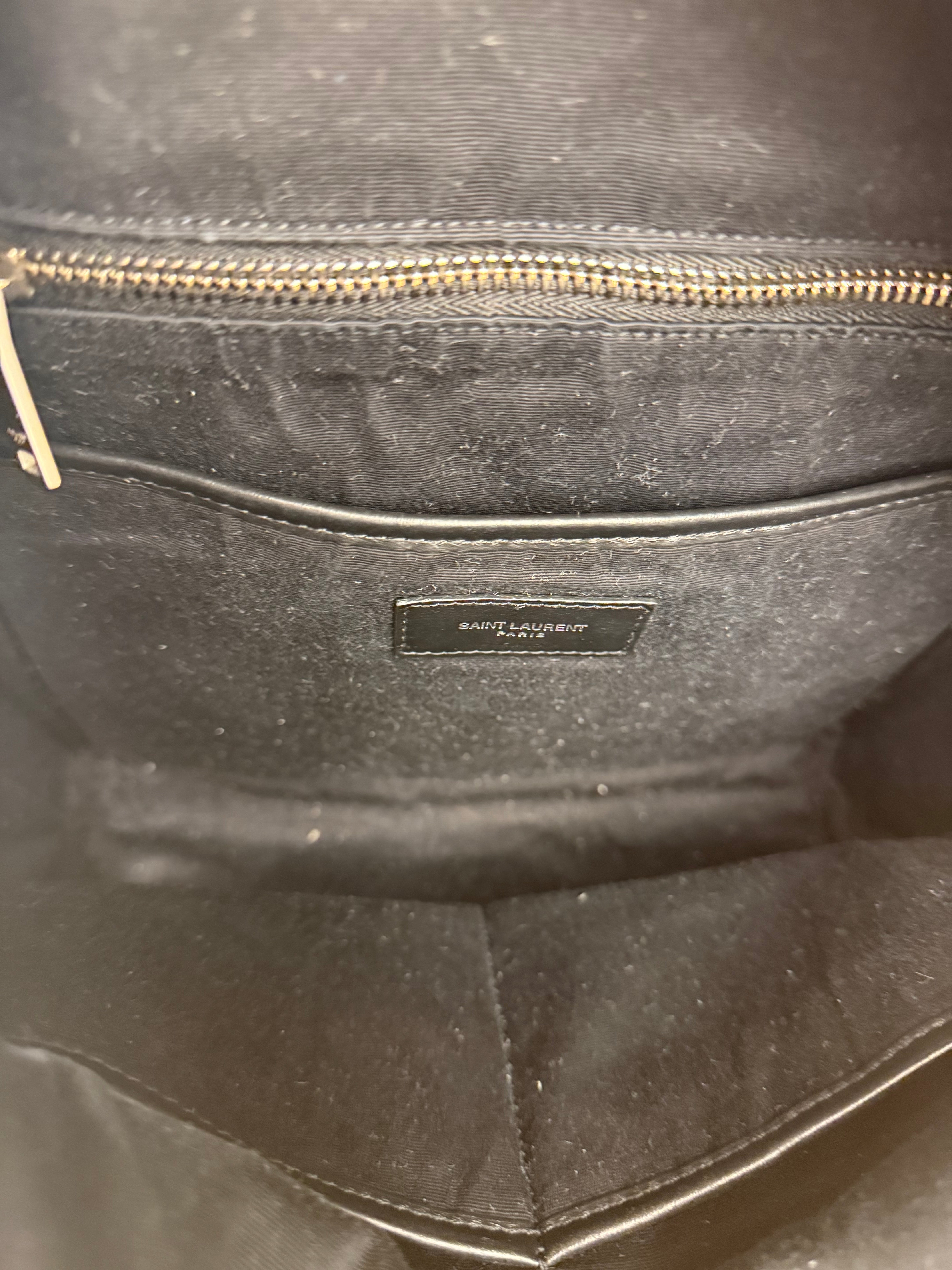 Saint Laurent Black S Canvas Backpack