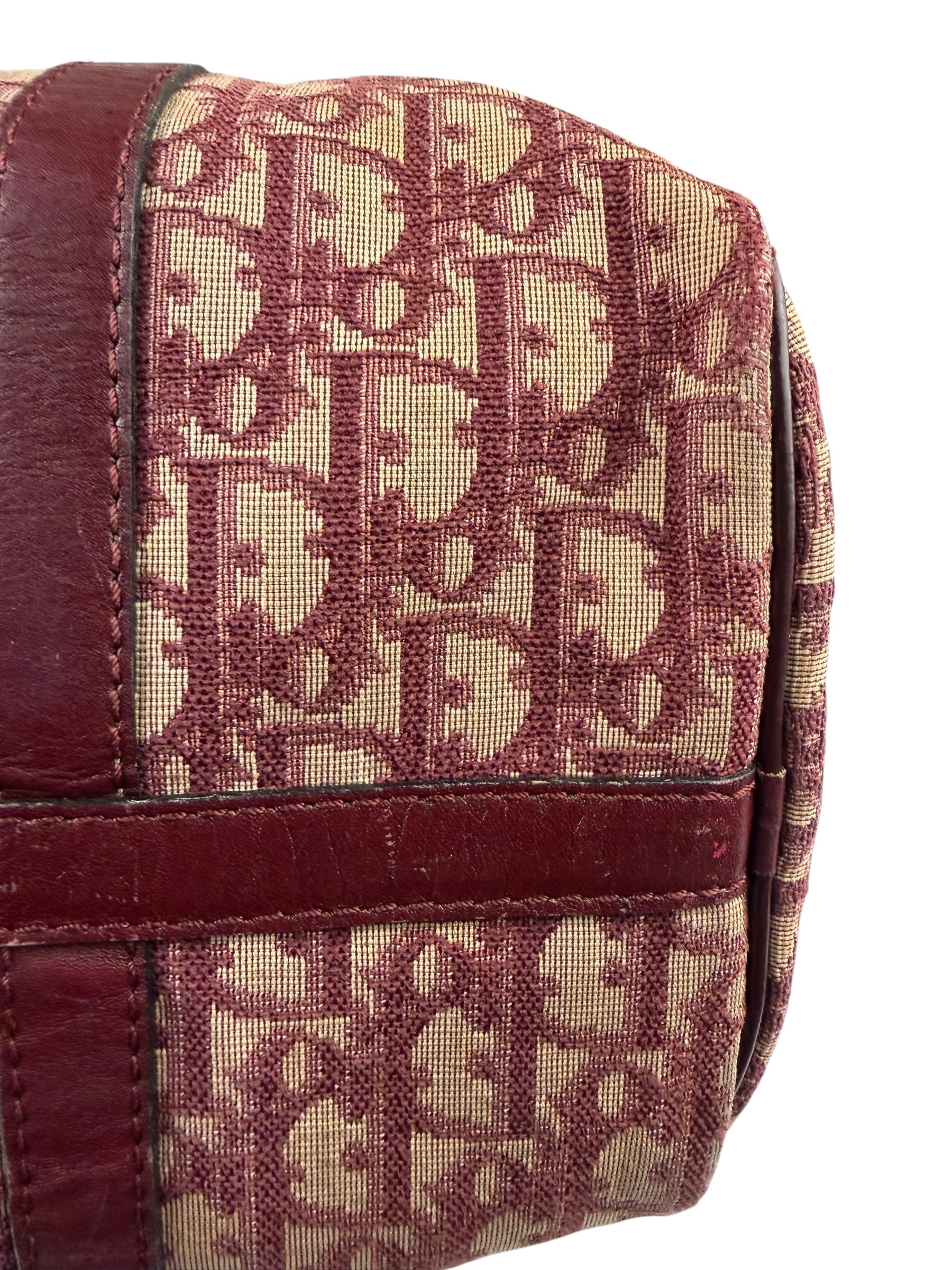 Christian Dior Vintage Monogram Trotter Boston Handbag