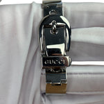 Gucci 6700 L Silver Round Dial Belt Buckle