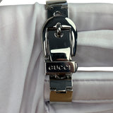 Gucci 6700 L Silver Round Dial Belt Buckle