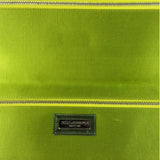Dolce & Gabbana Lime Green Satin Clutch