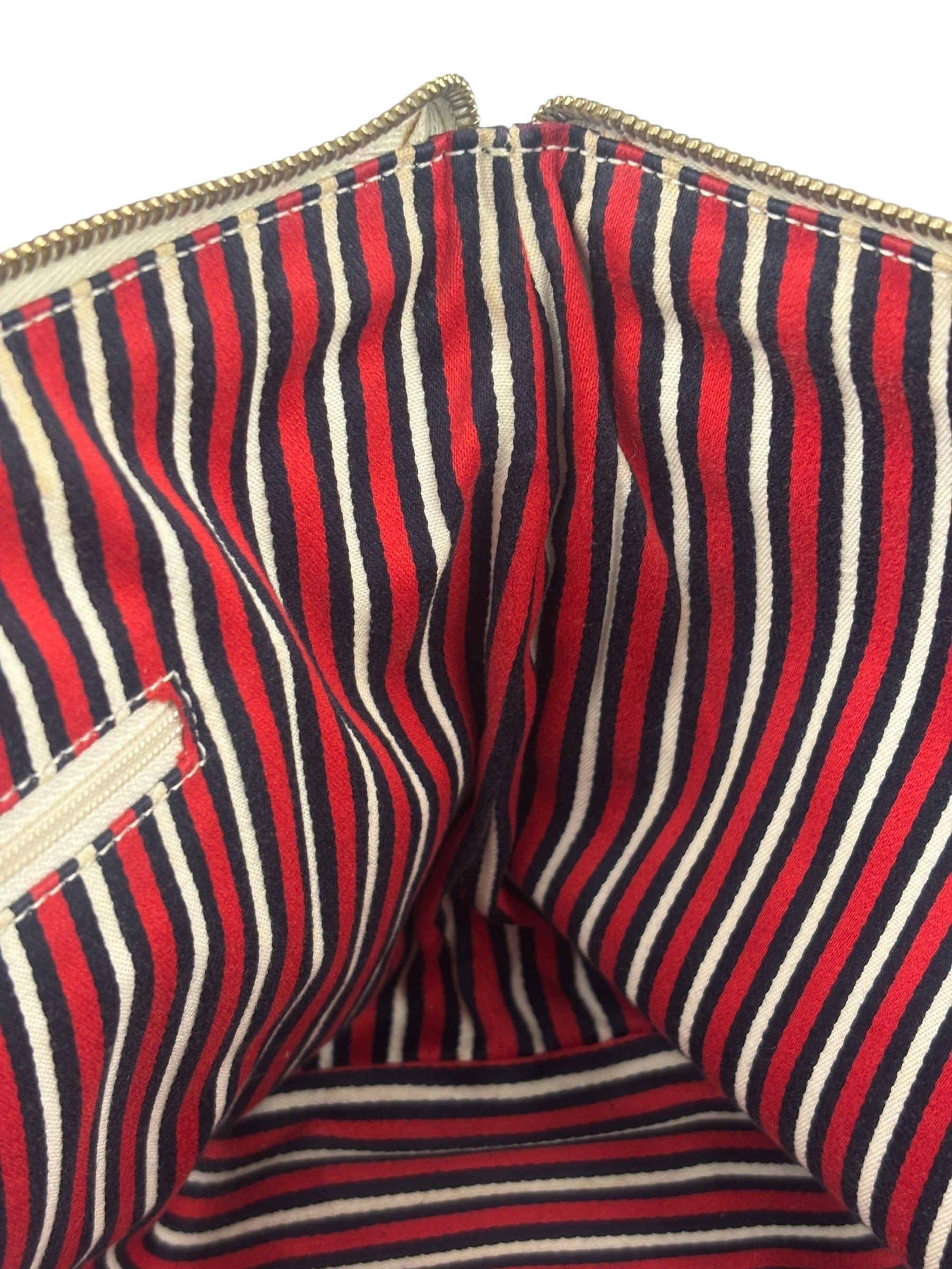 Gucci Western Logo Denim Abbey Zip Tote