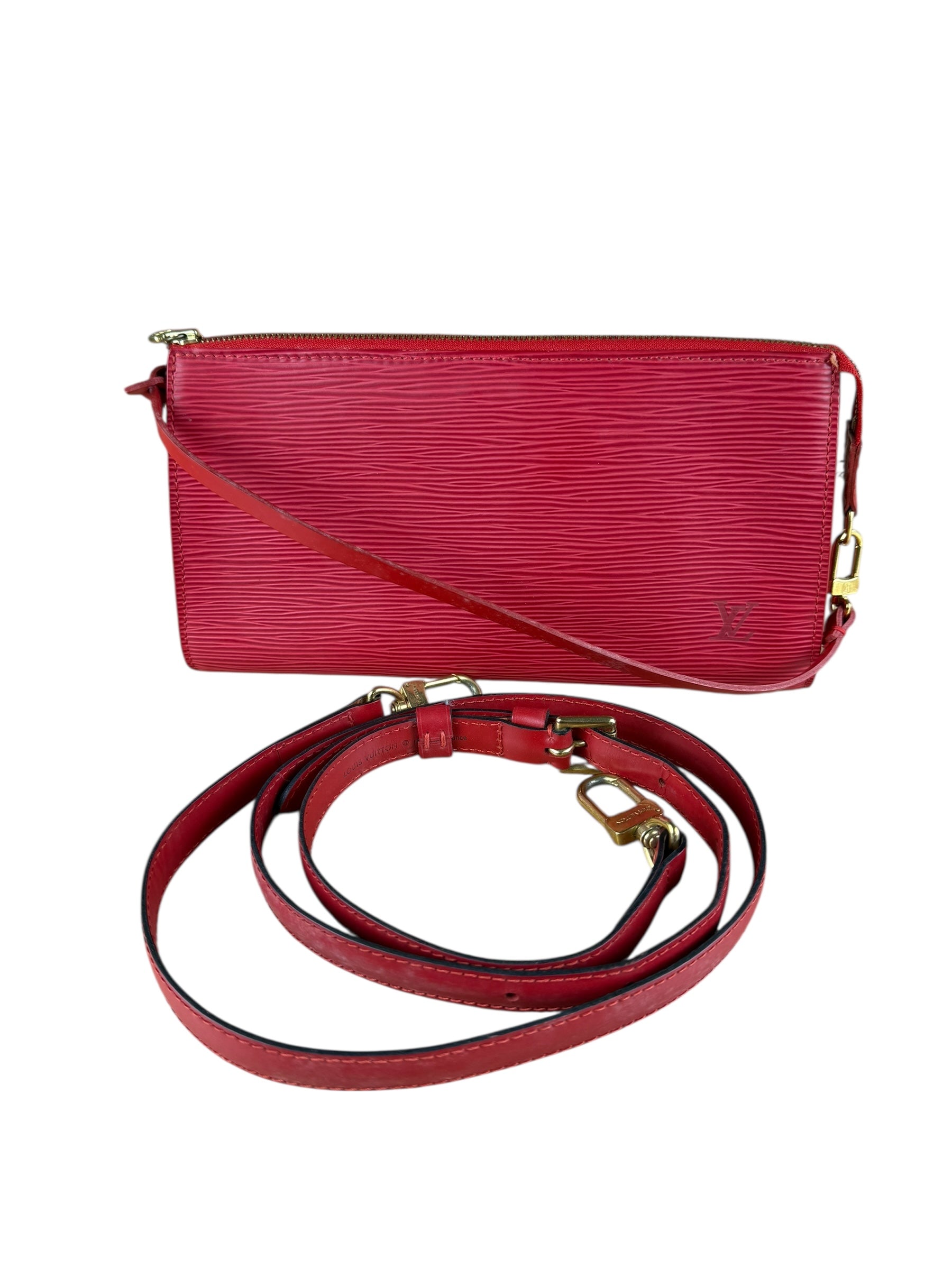 Louis Vuitton Red Epi Leather Pochette