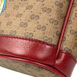 Gucci x Doraemon Bicolor Mini GG Supreme Bucket Bag