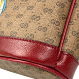 Gucci x Doraemon Bicolor Mini GG Supreme Bucket Bag