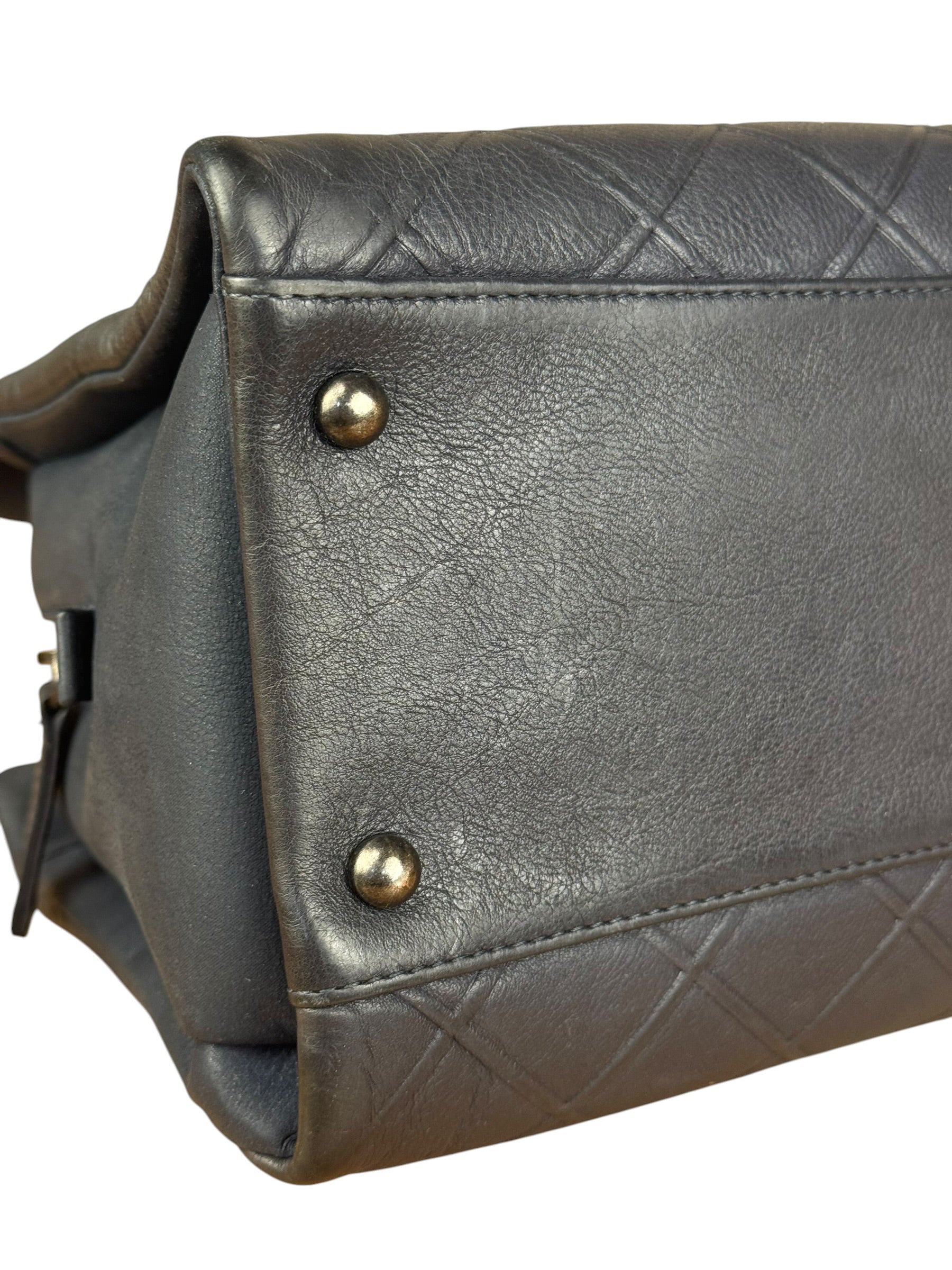 Chanel Navy Edinburgh Chic Chain Tote 2013