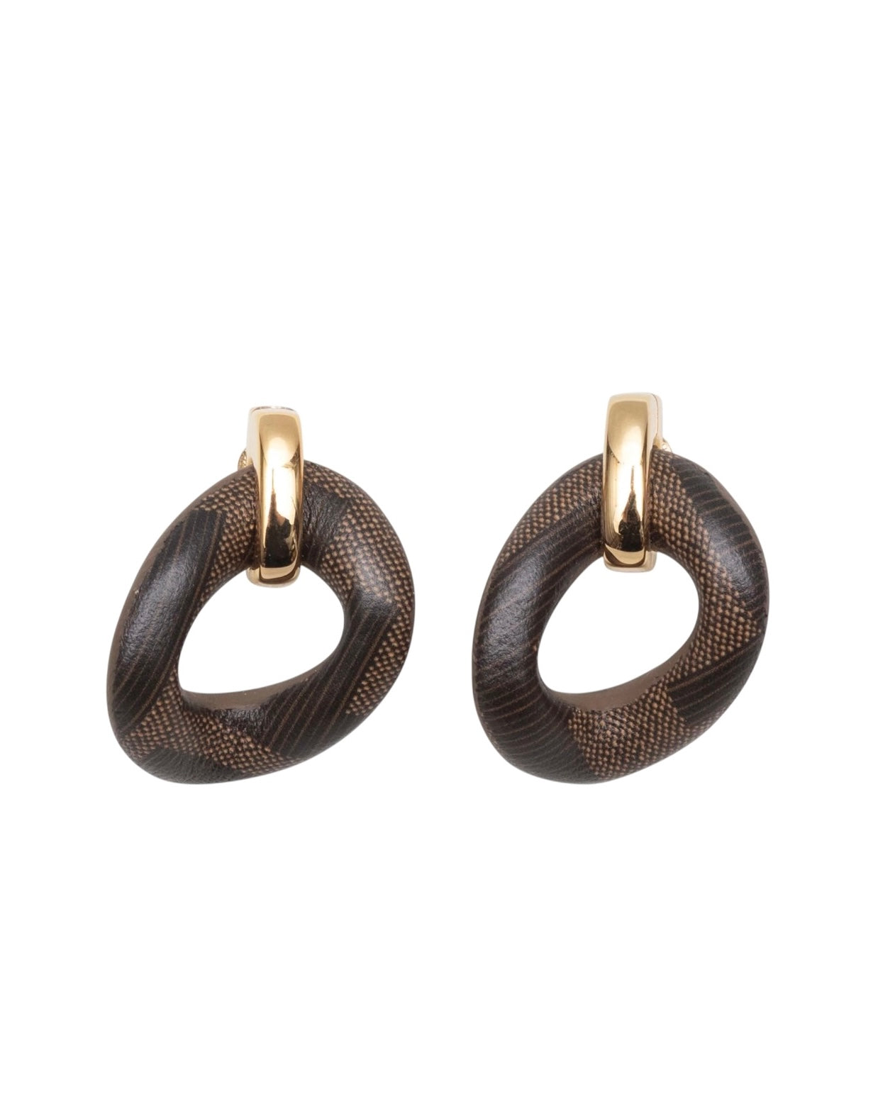 Fendi FF Filo Resin Earrings