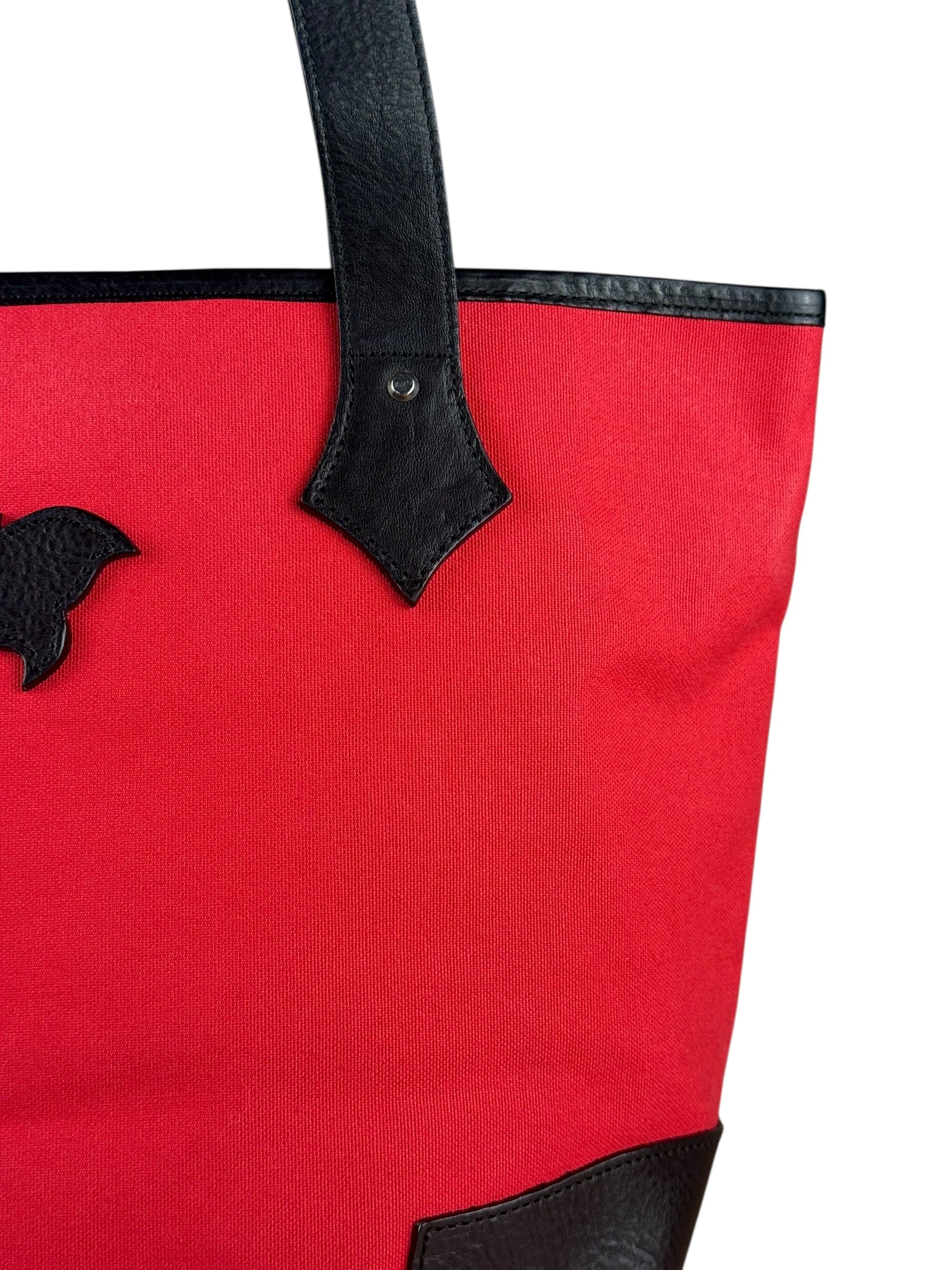 Vivienne Westwood Red Canvas Tote Bag