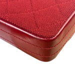 Chanel Dark Red East West Chocolate Bar Patent Trim Handbag 2002-03