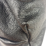 Burberry Black Ruched Leather Curzon Satchel Crossbody Bag