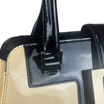 Gucci Cream/Beige Patent Leather Square Hand Bag