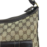 Gucci Vintage Brown Canvas GG Shoulder Bag
