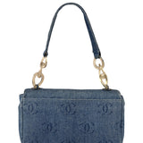 Chanel CC Denim Logo Flap Shoulder Bag 2002