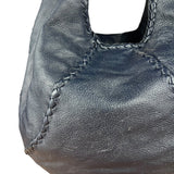 Bottega Veneta Blue Intrecciato Hobo Shoulder Bag