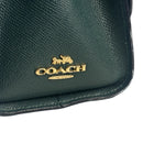 Coach Teal Crossgrain Leather Tilly Satchel 23 Two-Way Bag