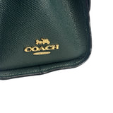 Coach Teal Crossgrain Leather Tilly Satchel 23 Two-Way Bag