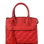Louis Vuitton Red Monogram Empreinte Mini Pont-Neuf Two-Way Tote