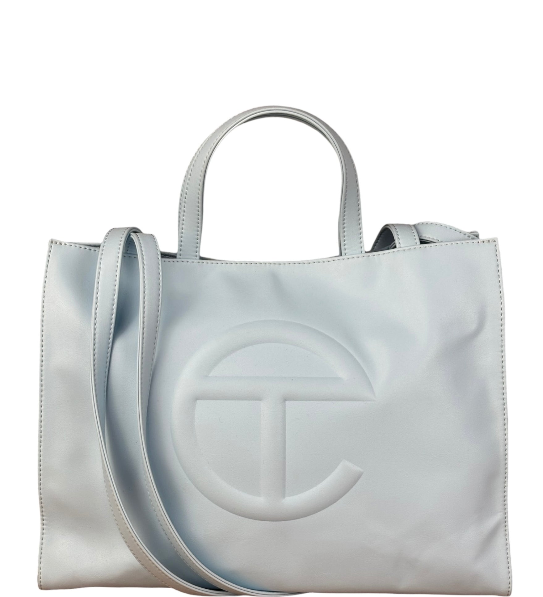 Telfar Light Blue Shopping Tote Bag