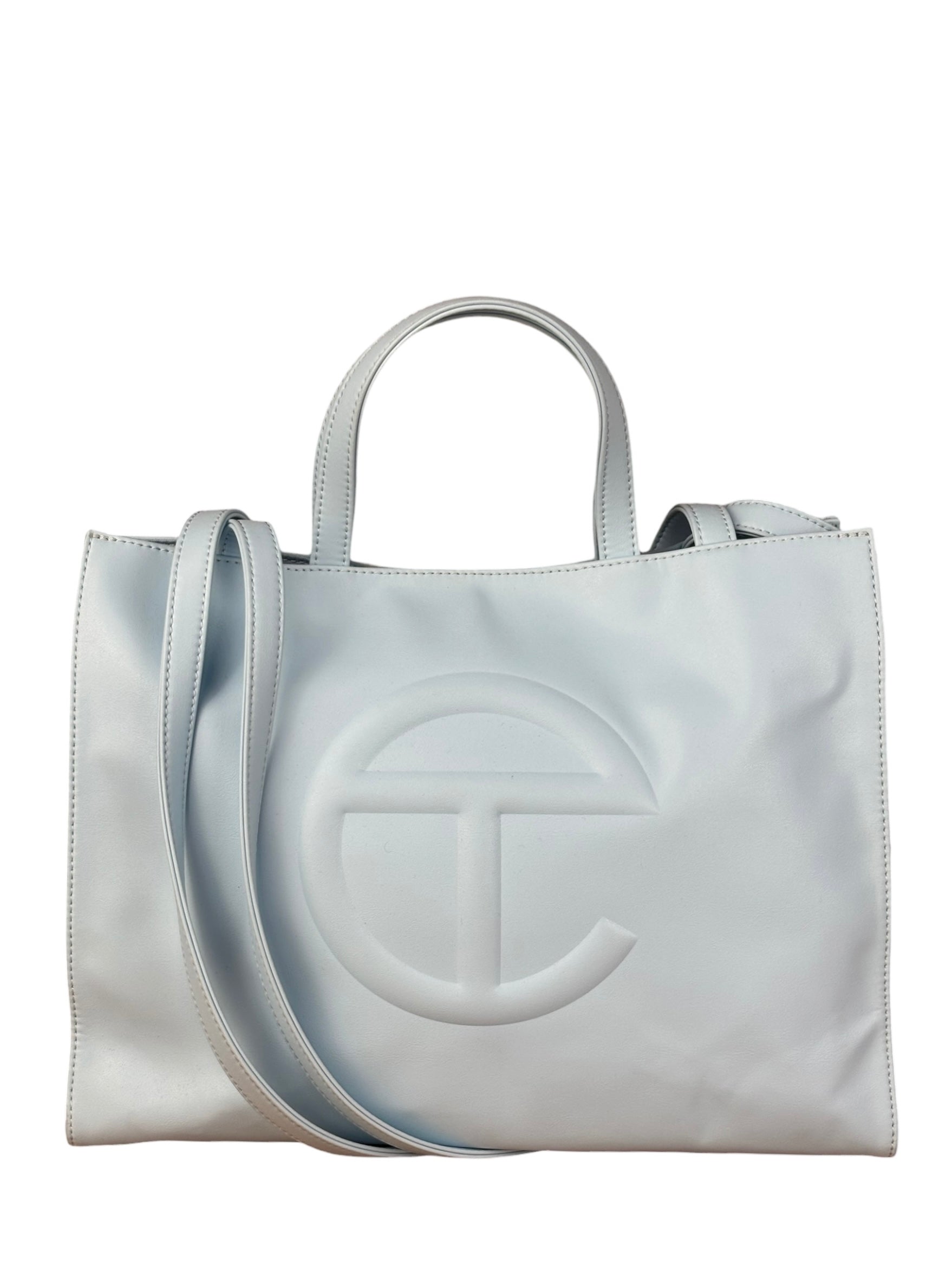 Telfar Light Blue Shopping Tote Bag