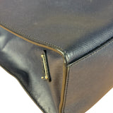 Prada Navy Blue Saffiano Leather Vertical Tote Bag