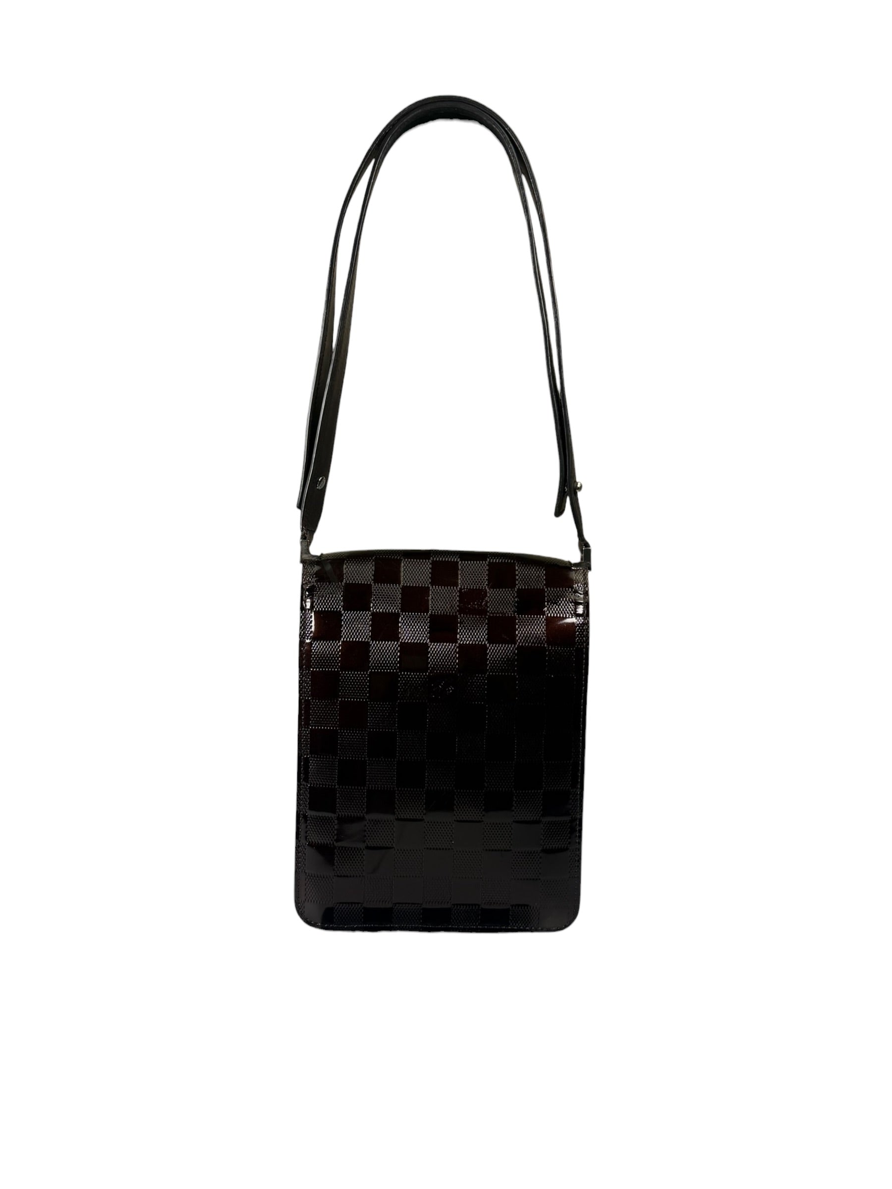 Louis Vuitton Amarante Damier Vernis Club Carmine Shoulder Bag