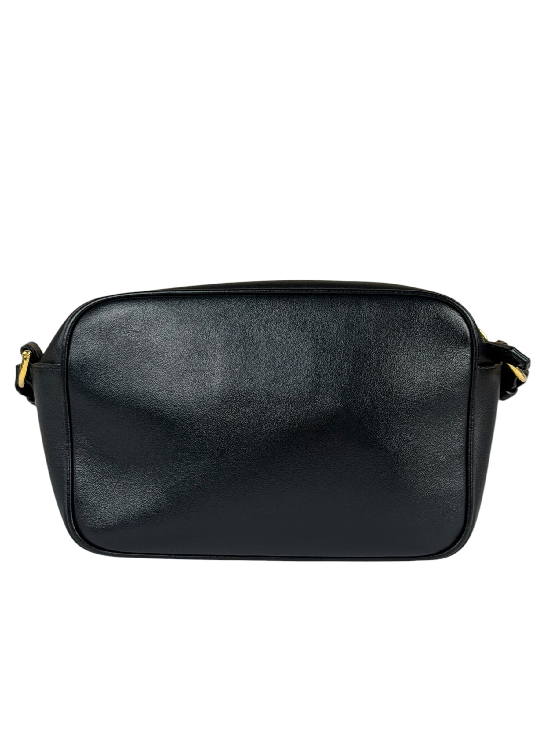 Fendi Black Leather Camera Crossbody