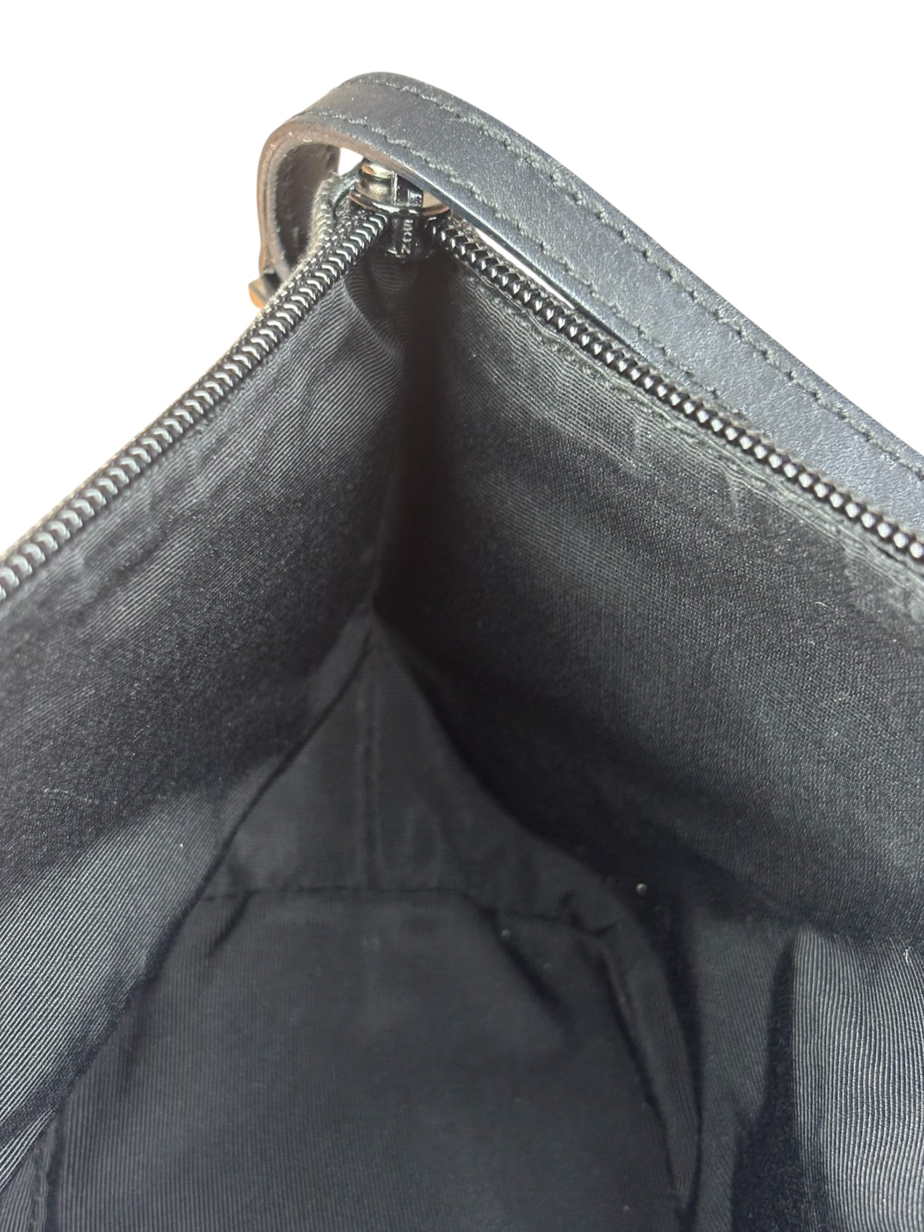 Gucci GG Black Canvas Pochette Handbag