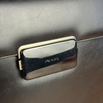 Prada Vintage Black Leather Top Handle Bag