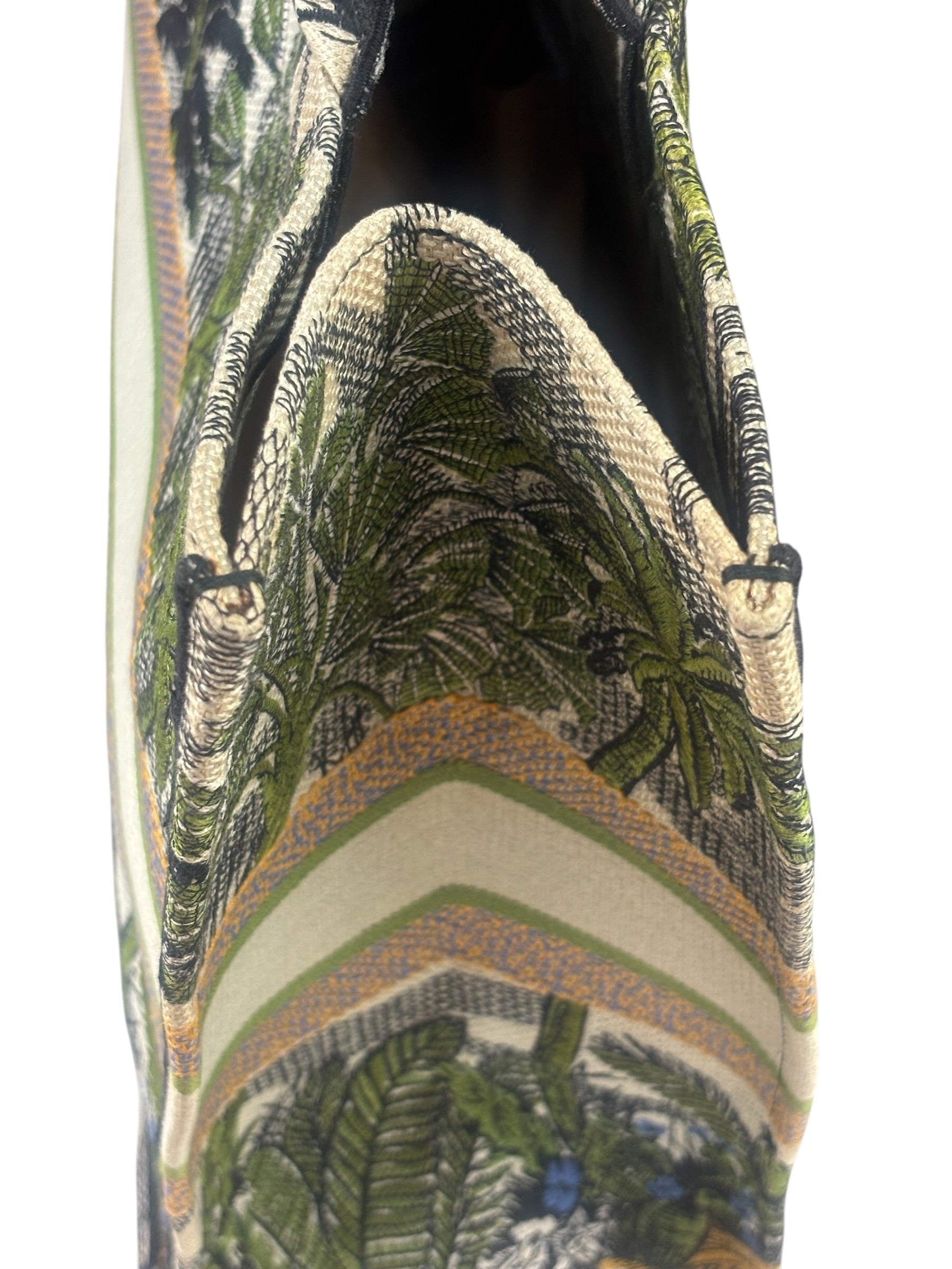 Christian Dior Large Toile De Jour Tropicalia Book Tote