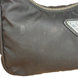 Prada Black Nylon Leather Trim Re-Edition 2005 Two-Way Bag