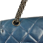 Chanel Blue Reissue 225 Double Flap Bag 1991