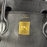 Hermes Black Togo Leather Birkin 40 Handbag Gold 1998