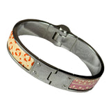 Hermes Charniere Enamel Hinged Bracelet/Cuff