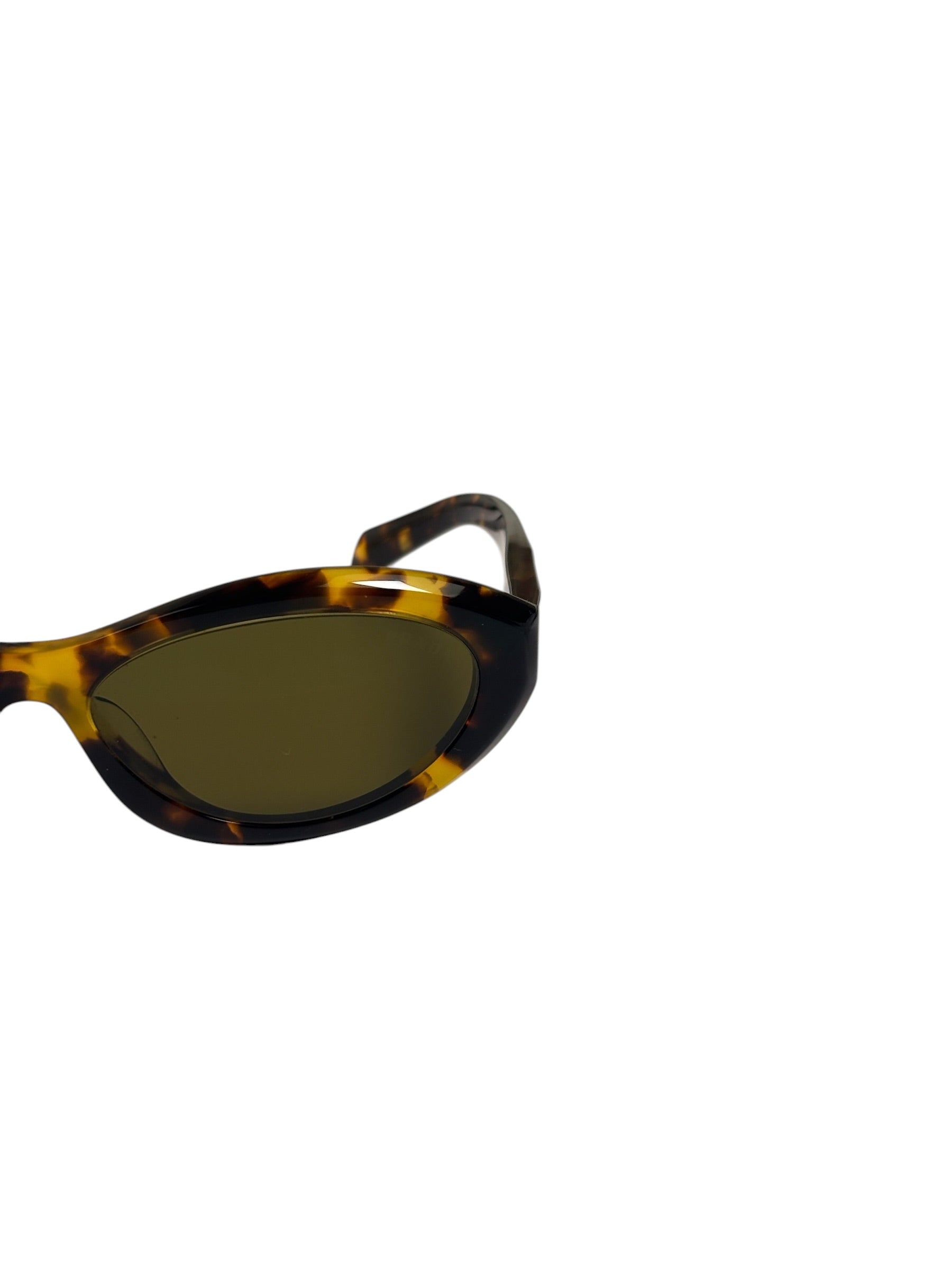 Prada Tortoise Shell Oval Sunglasses SPR 26Z-F