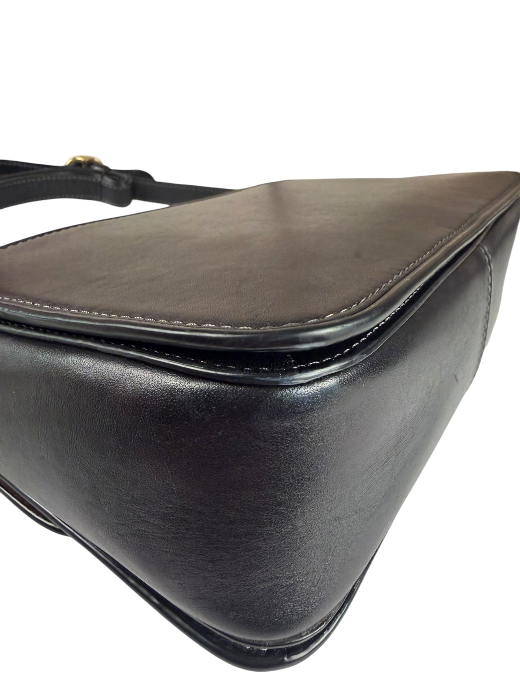 Coach Black Leather Studio Shoulder Bag