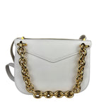 Bottega Veneta White Leather Mount Shoulder Bag