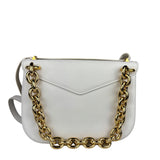 Bottega Veneta White Leather Mount Shoulder Bag